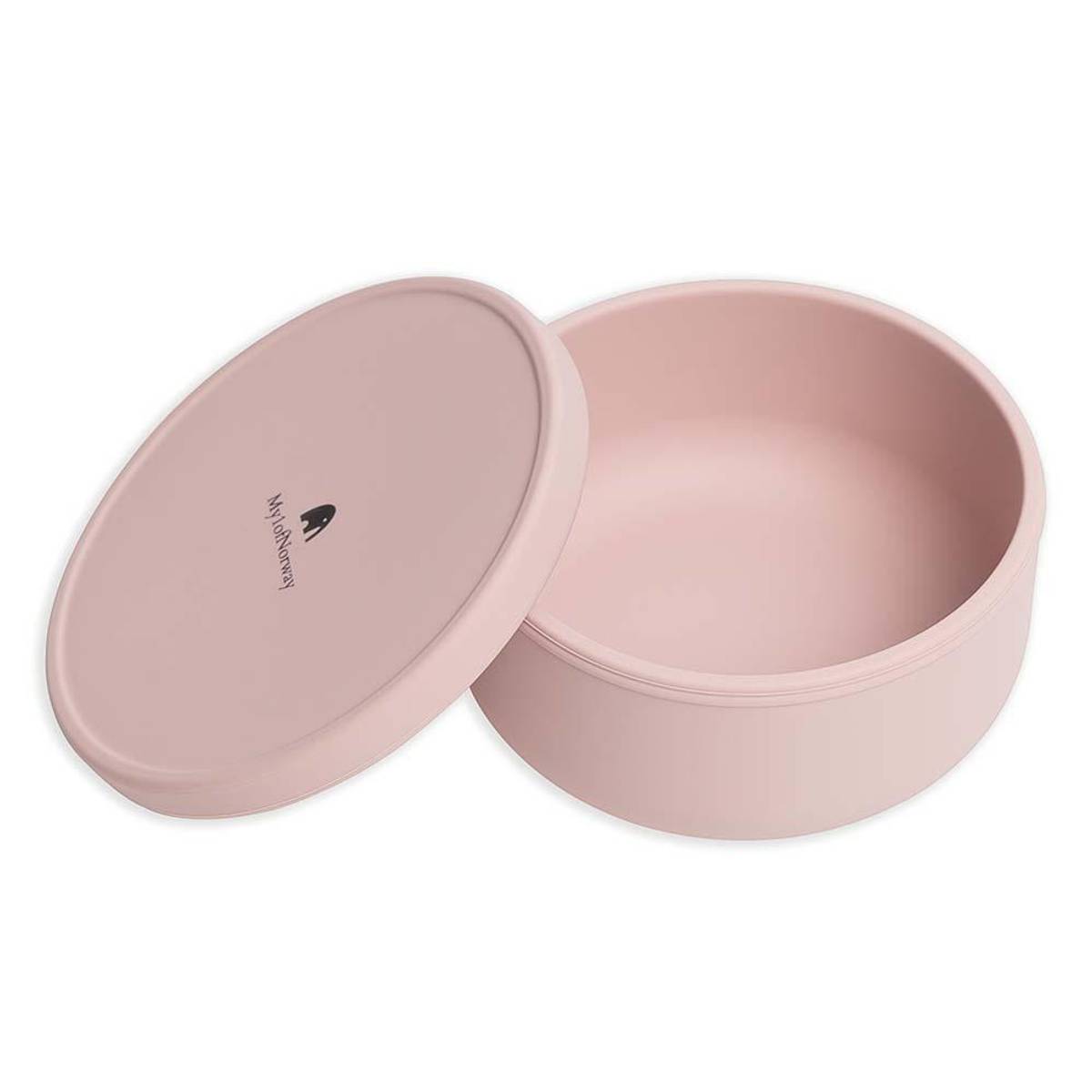 Oppbevaringsbeger i silikon - Powder Pink