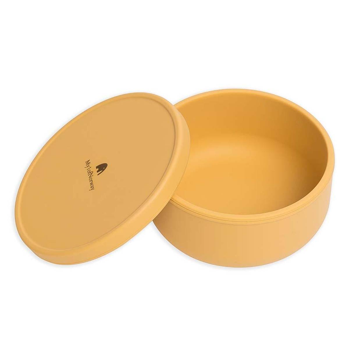 Oppbevaringsbeger i silikon - Mustard