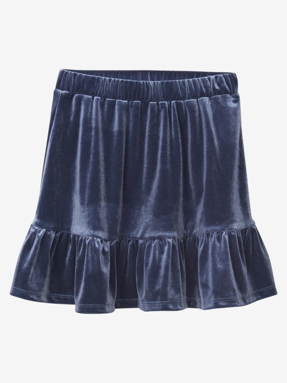 Creamie Velour Skirt - Blue