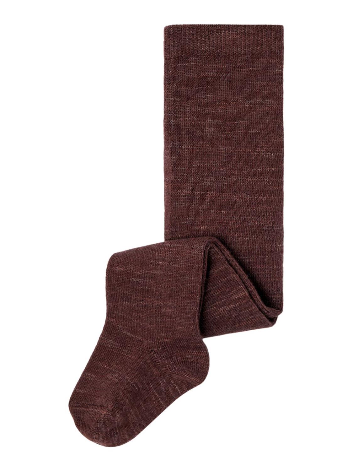 Wak Wool Pantyhose Solid, Baby - Mahogany