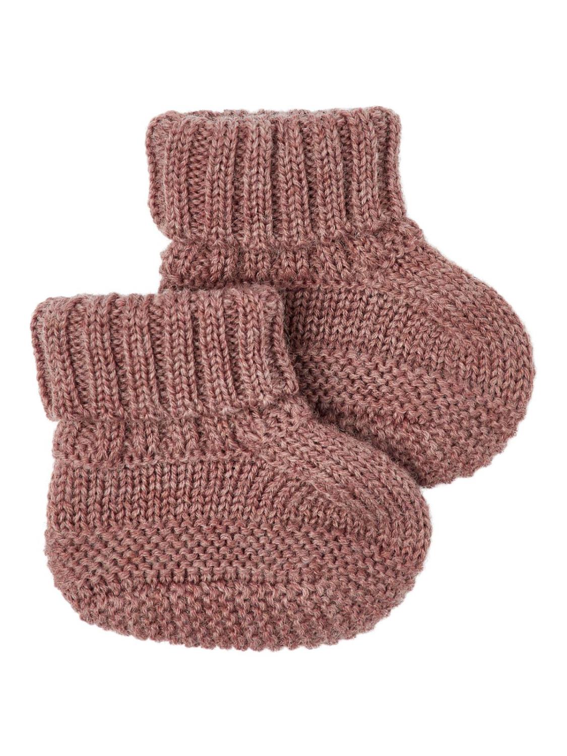 Wrilla Wool Knit Slippers - Cognac
