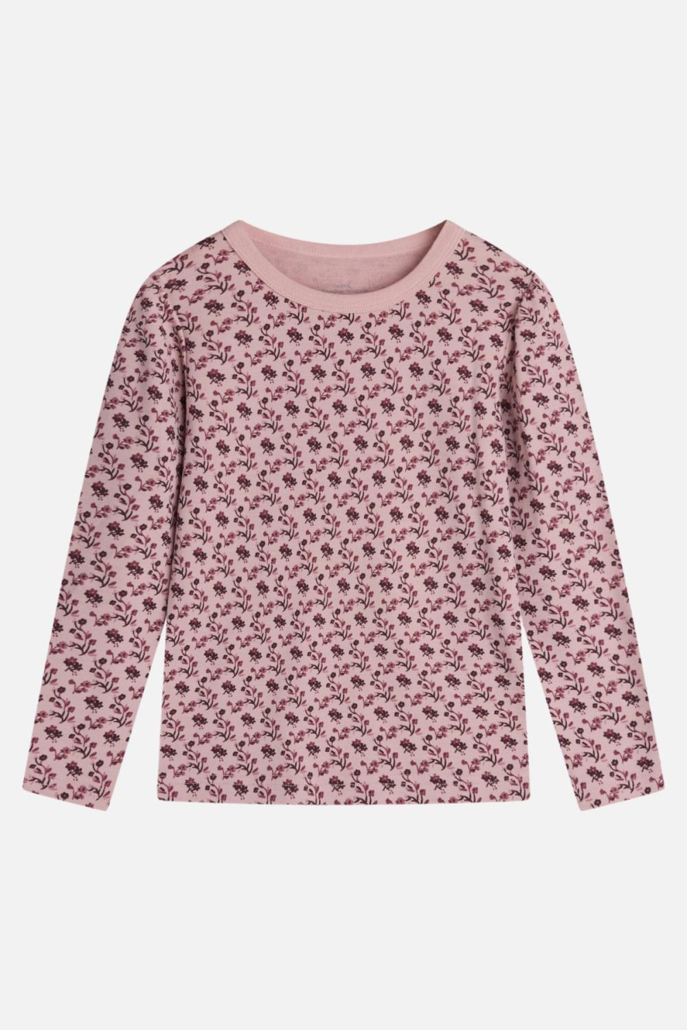 Hust&Claire Abbelin Top, Ull/Bambus - Dusty Rose