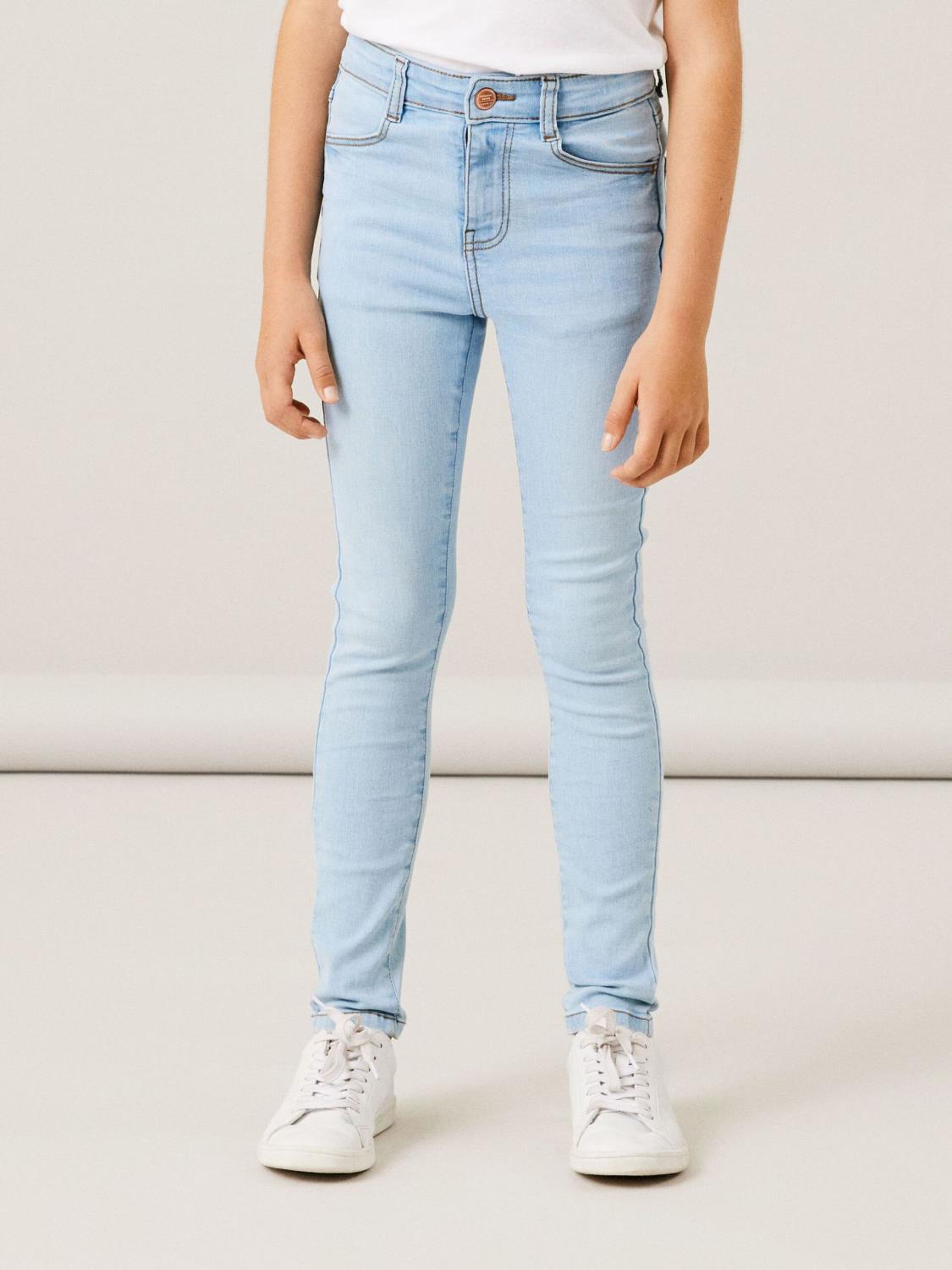 Polly HW Skinny Jeans - Medium Blue Denim