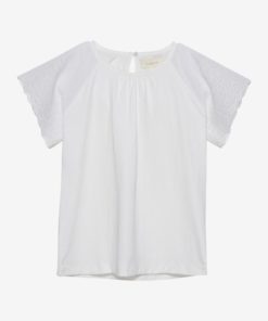 Creamie Top Lace T-shirt - Cloud