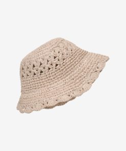 En Fant - Straw Hat w/Crochet Edge - Peach Whip