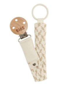 BIBS Pacifier Clip - Ivory/Vanilla