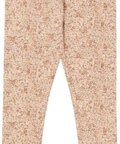 Wheat Jersey Legging - Rose Flower