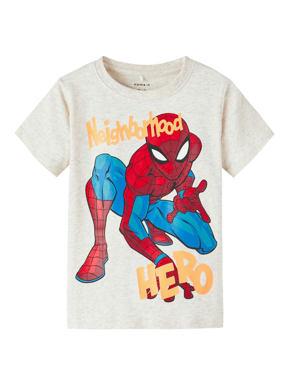 Alfi Spiderman ss Top - Light Grey Mel