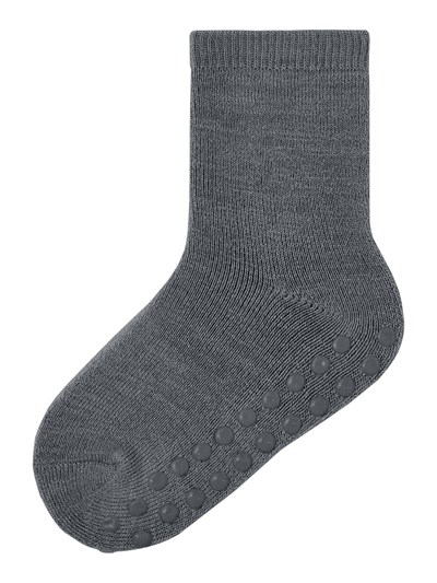 Waksi Wool Socks med antiskli - Iron Gate