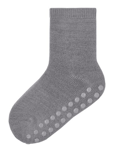 Waksi Wool Socks med antiskli - Silver Filigree