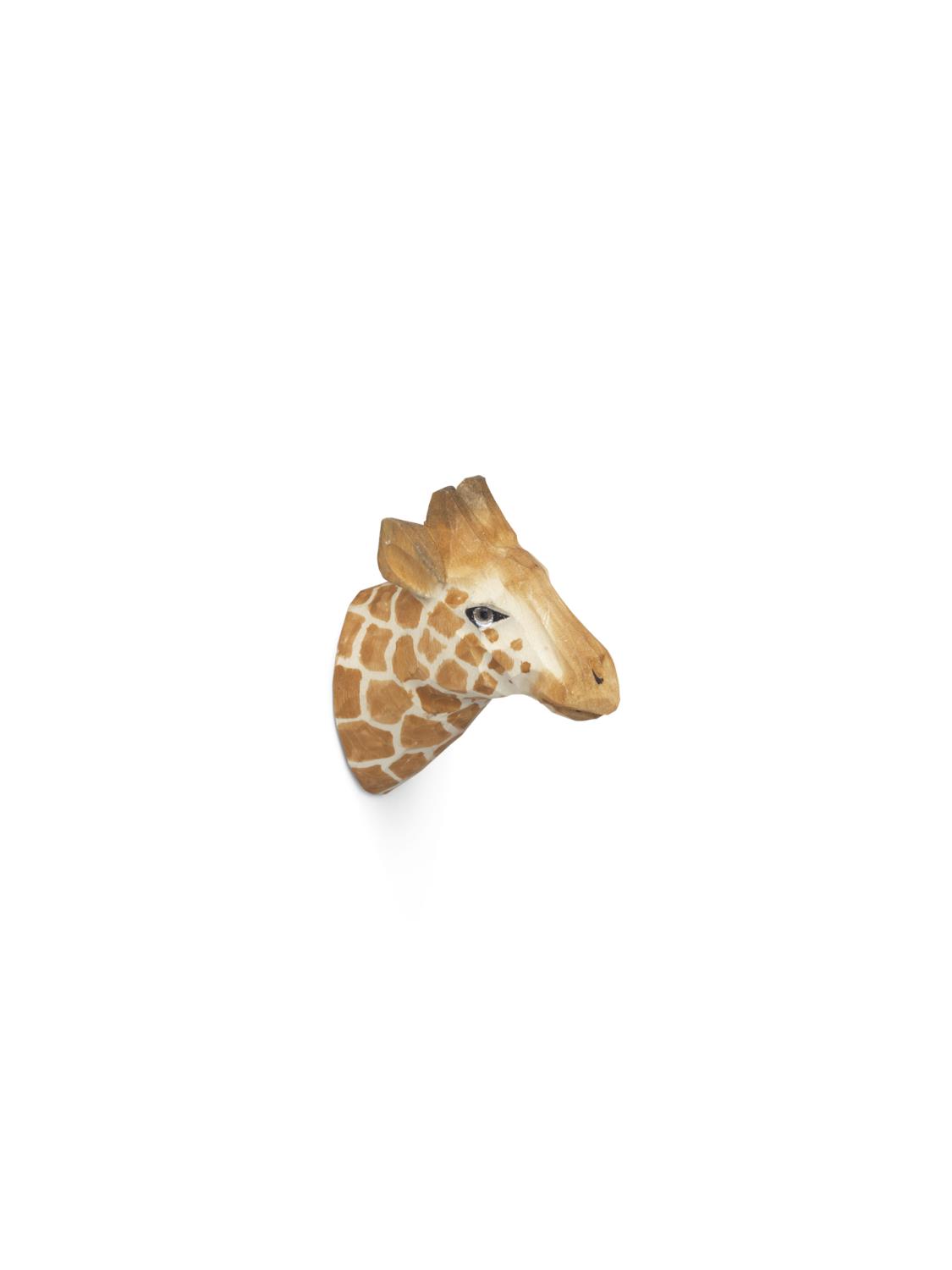 Ferm Living - Animal Hand Carved Hook - Giraffe
