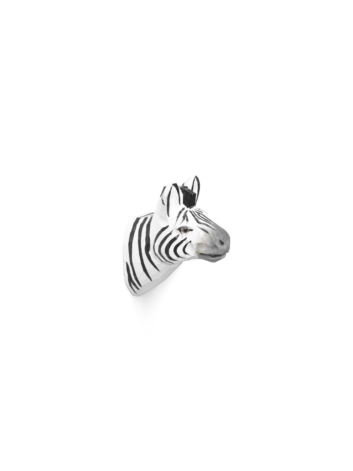 Ferm Living - Animal Hand Carved Hook - Zebra