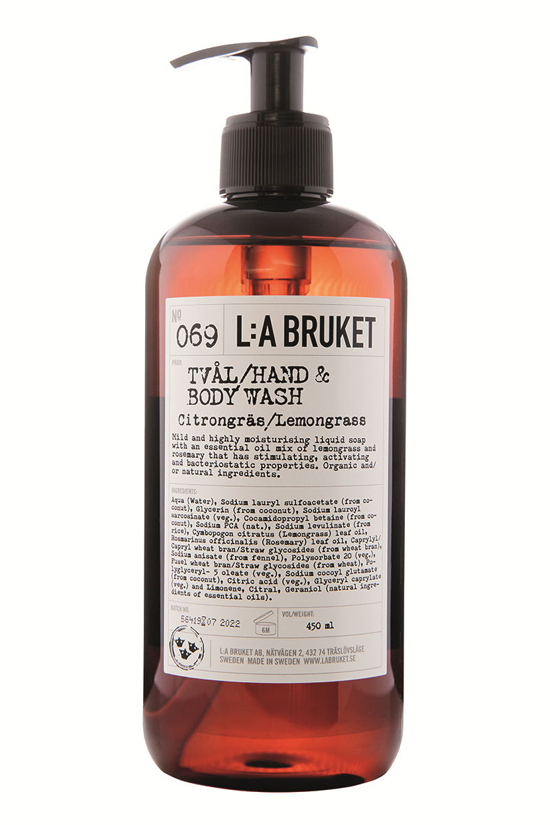 La Bruket - 069 Flytende Såpe - Sitrongress - 450 ml