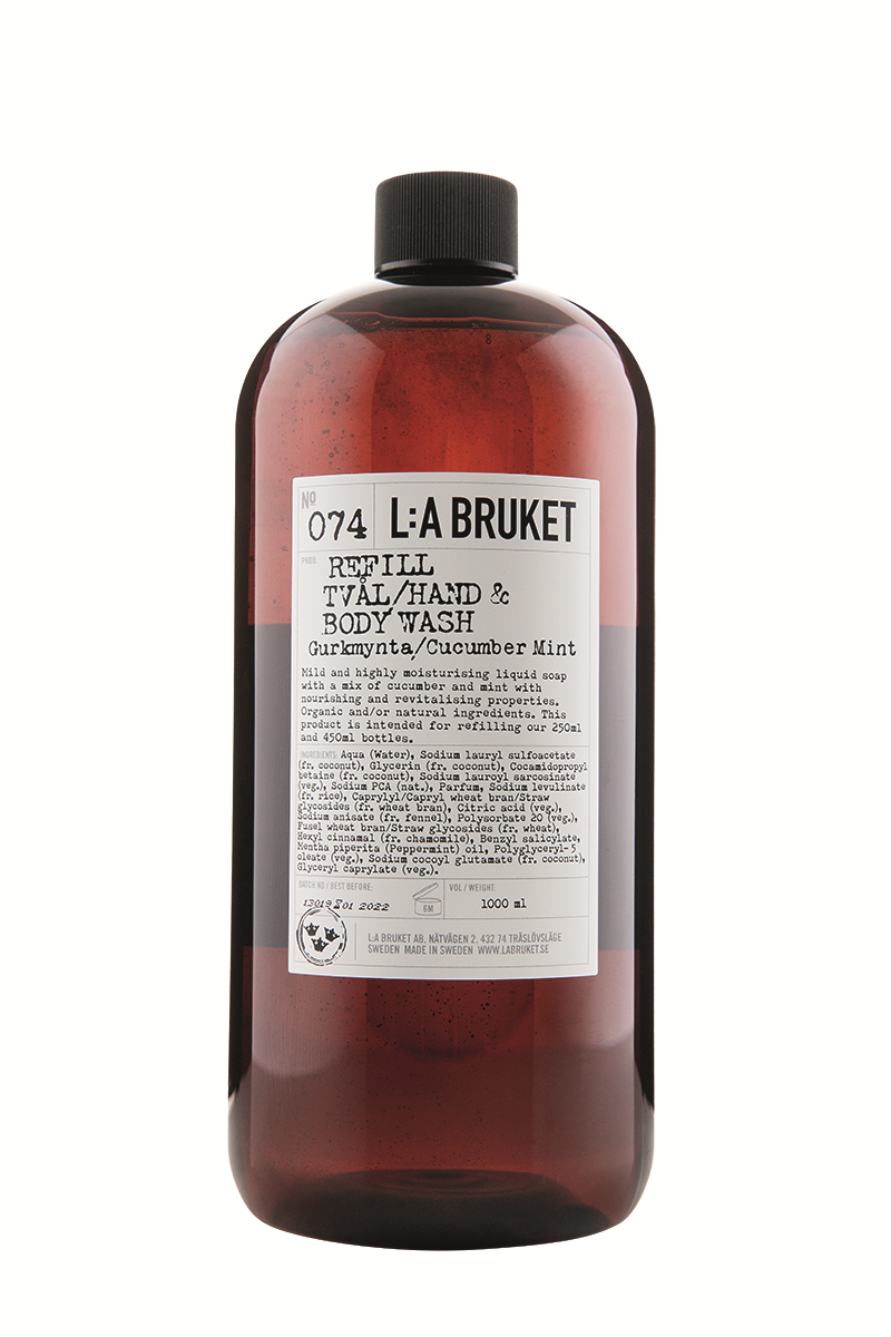 La Bruket - 074 Refill Flytende Såpe - Agurkmynte - 1000 ml