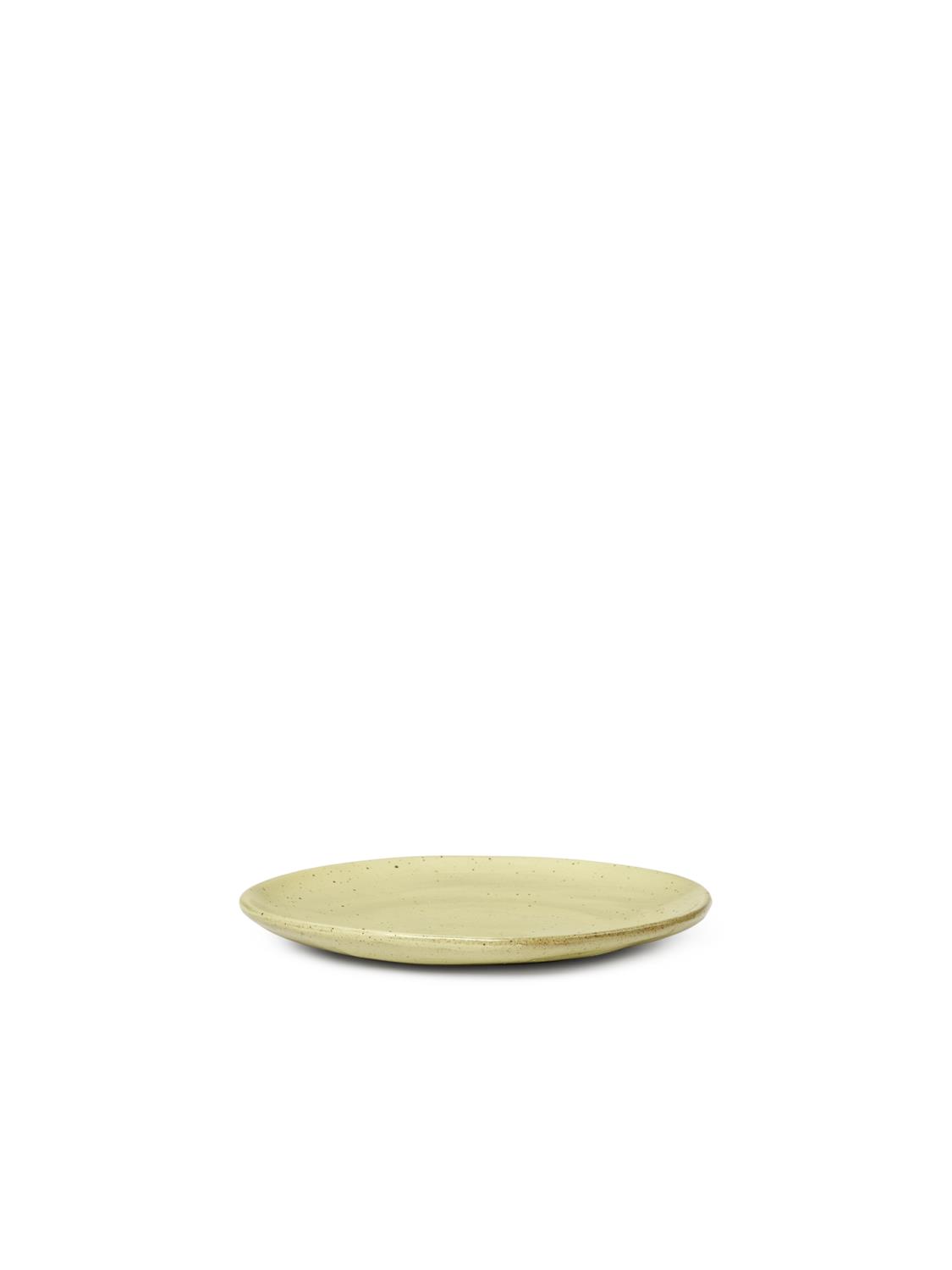 Ferm Living - Flow Plate - Yellow Speckle - Small