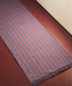 HAY - Stripes and Stripes løper - 60x200 - Cacao Sky