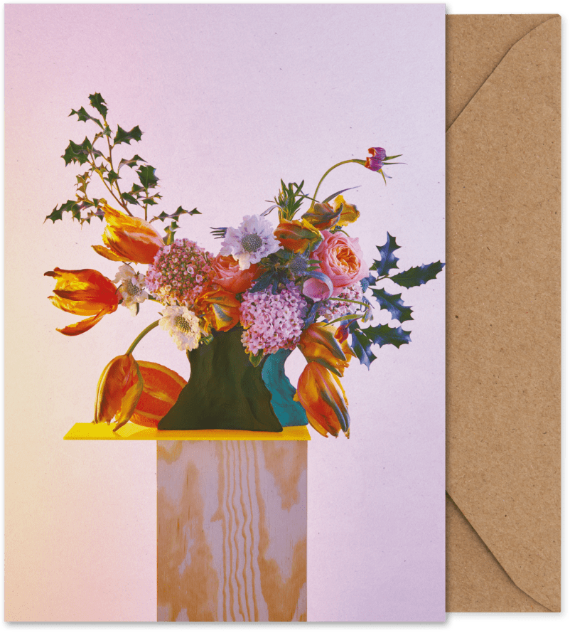 Paper Collective - Art Card - Bloom 08 - Orange
