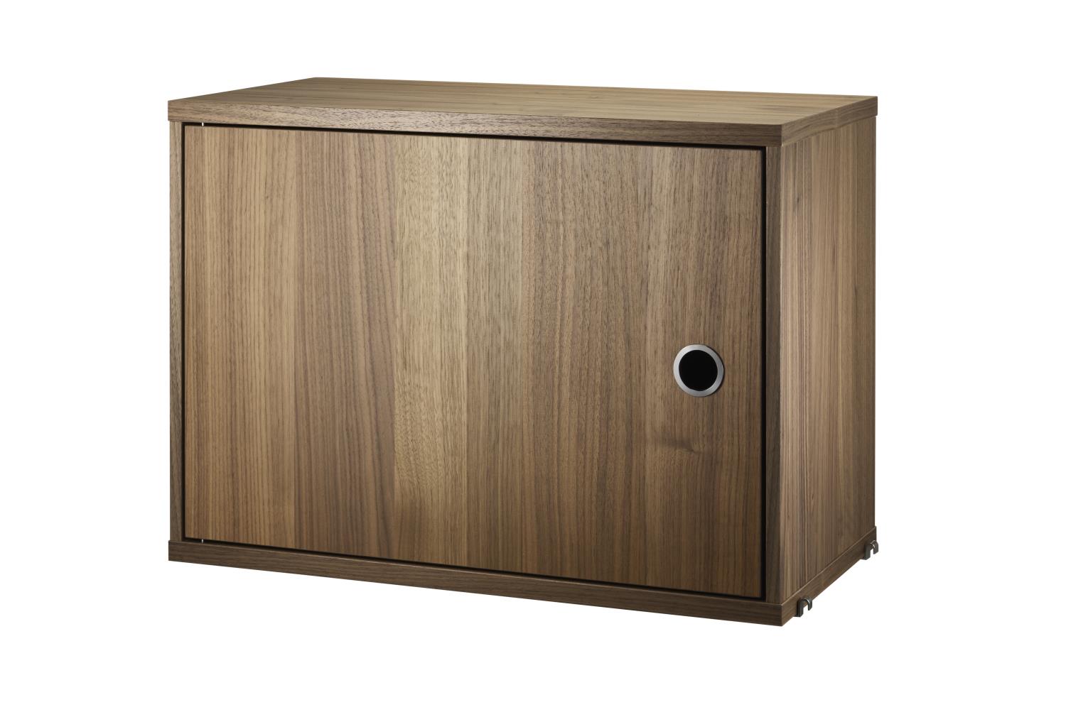 String - Cabinet With Swing Door w58 x d30 x h42 - Walnut