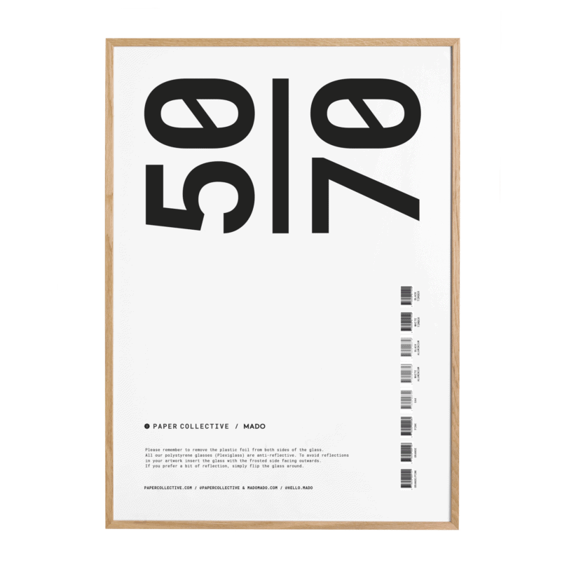Paper Collective - Ramme - 50x70 - Oak