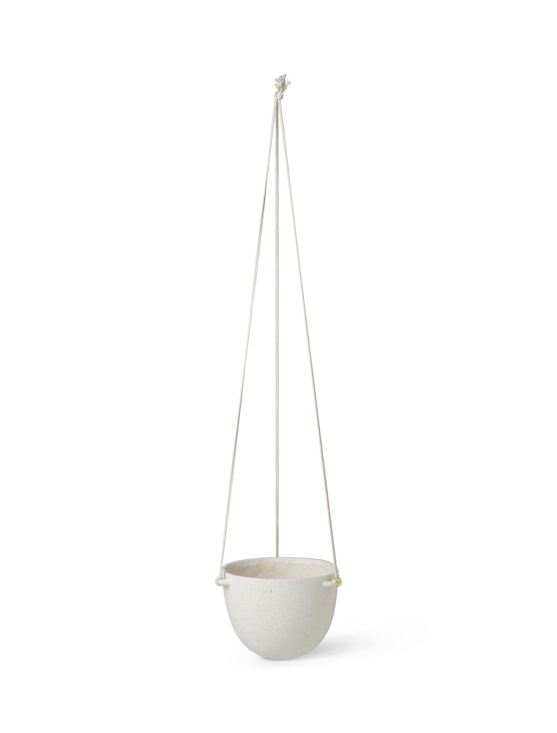 Ferm Living - Speckle Hanging Pot - Off White - Large