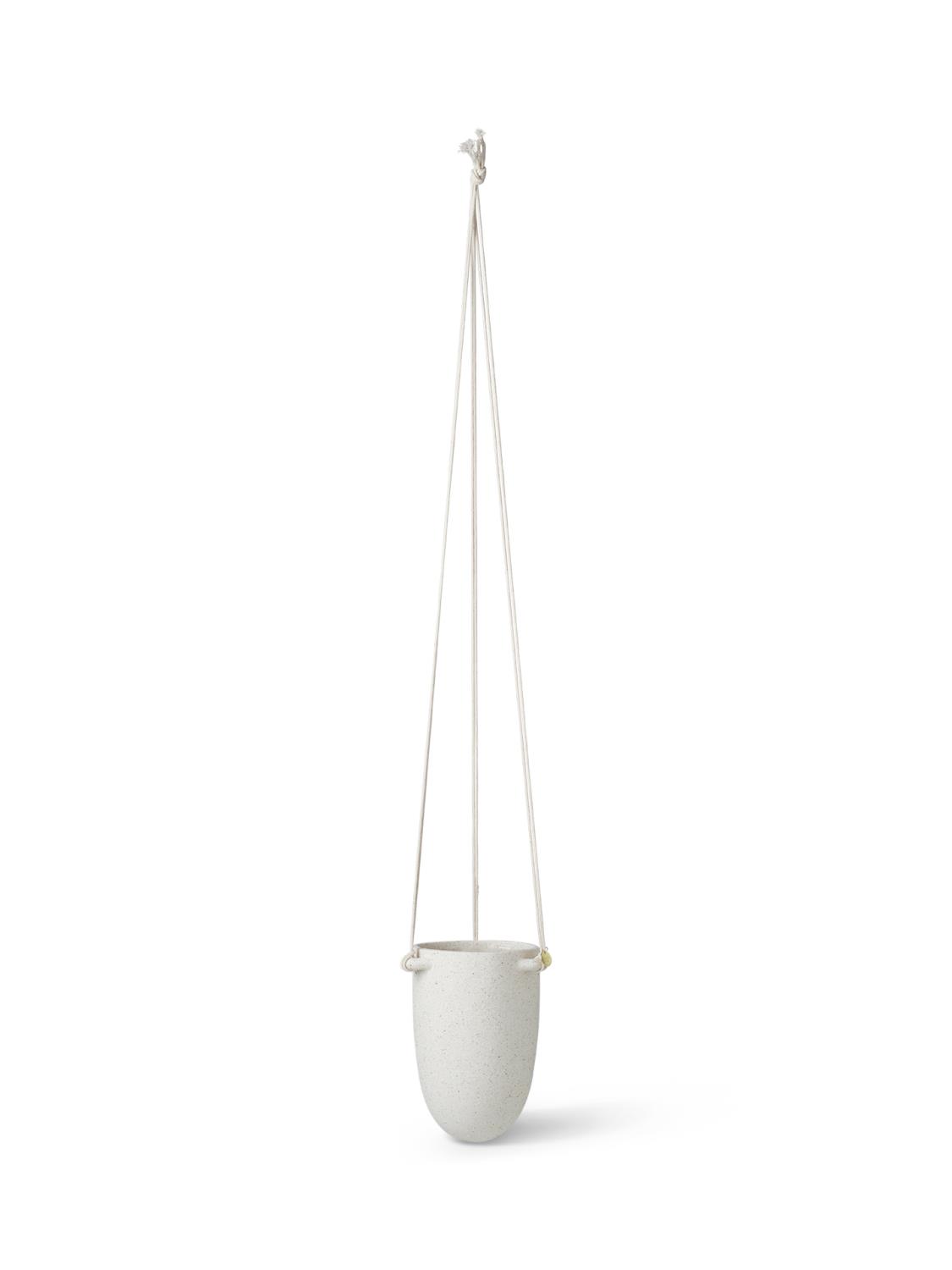 Ferm Living - Speckle Hanging Pot - Off White - Small