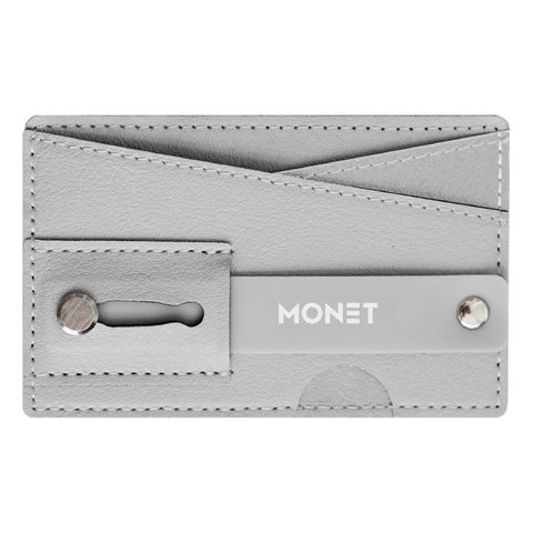 Monet - Phone Grip Wallet Kickstand - Light Grey