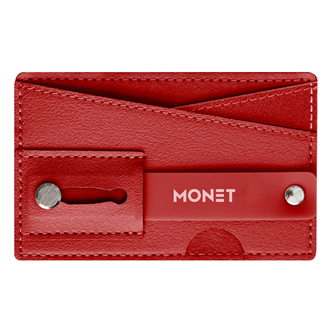 Monet - Phone Grip Wallet Kickstand - Supreme Red