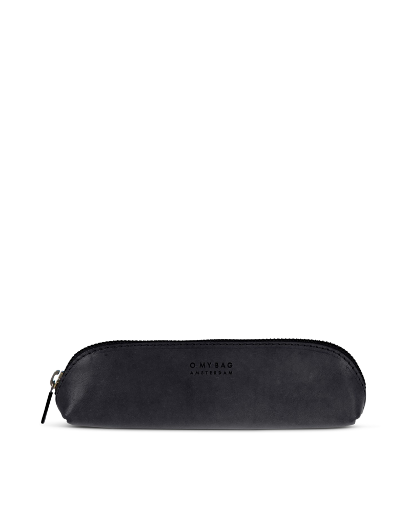 O My Bag - Pencil Case - Small - Black Classic Leather