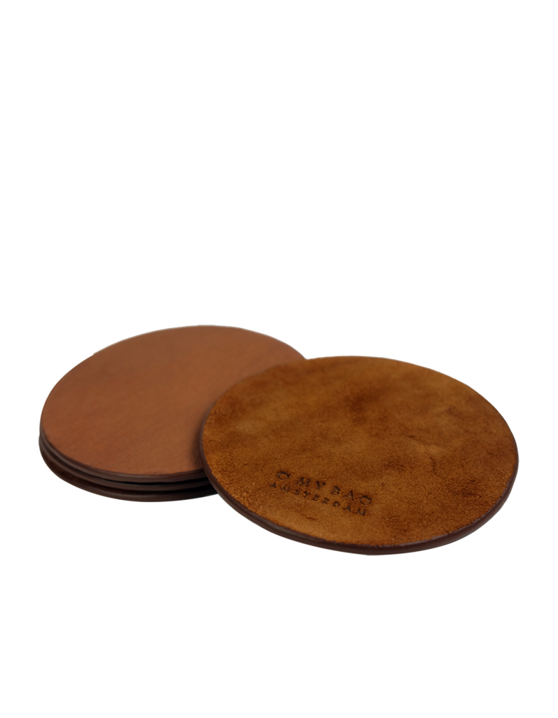 O My Bag - Coasters - Set of 4 - Wild Oak Soft Grain Leather