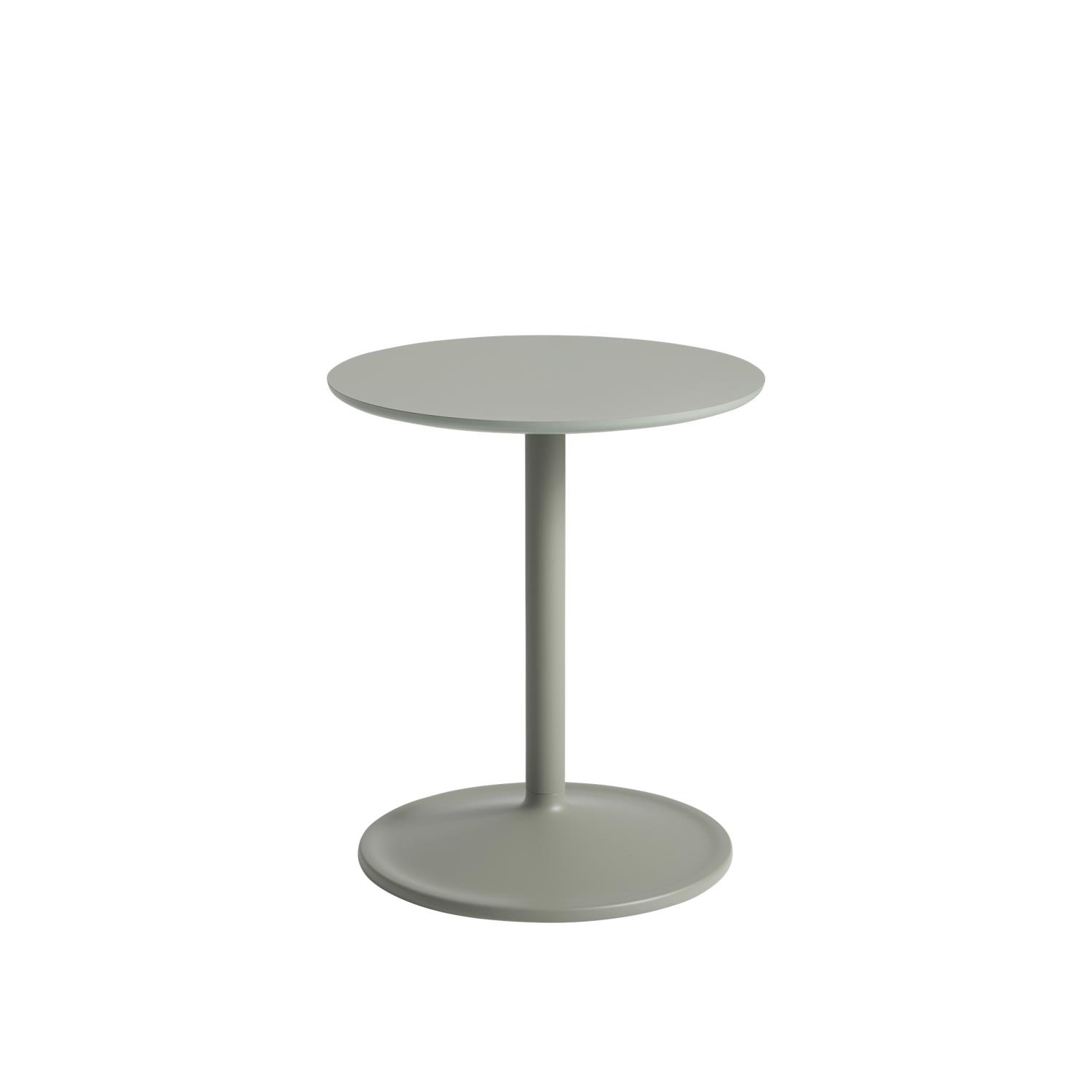 Muuto - Soft Side Table - Dusty Green - H48 x Ø48