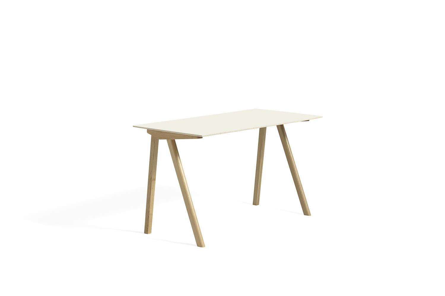 HAY - CPH 90 Desk - WB Solid Oak and Off White Linoleum