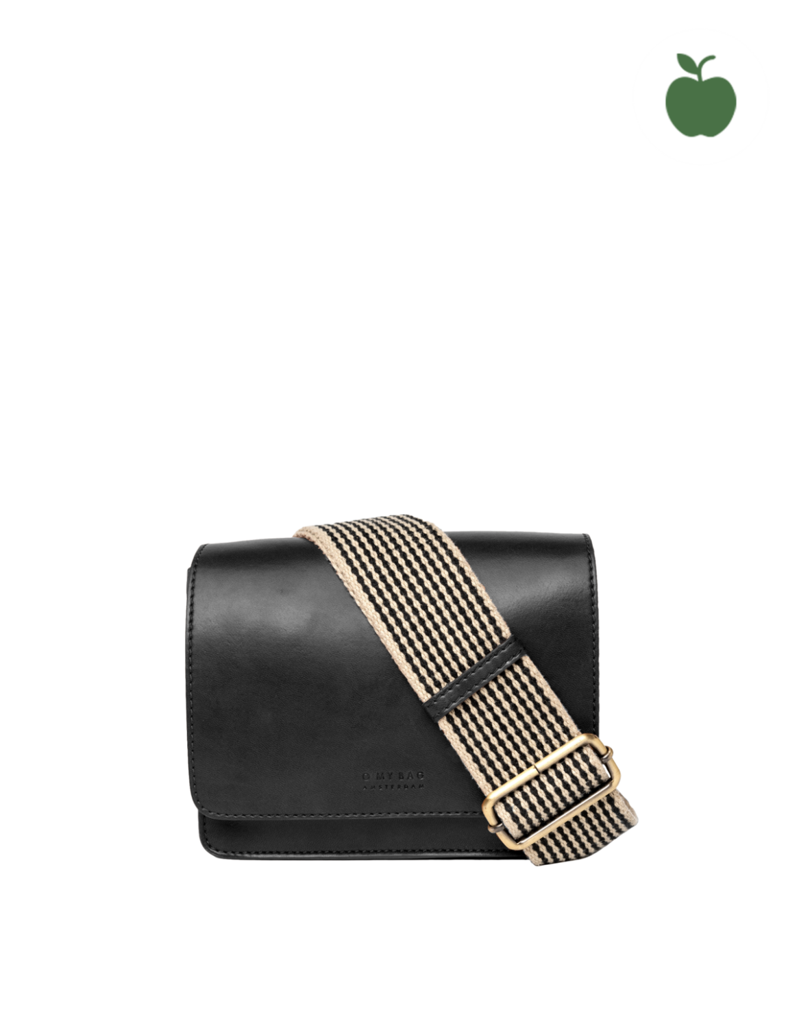 O My Bag - Audrey Mini - Black Checkered Apple Leather