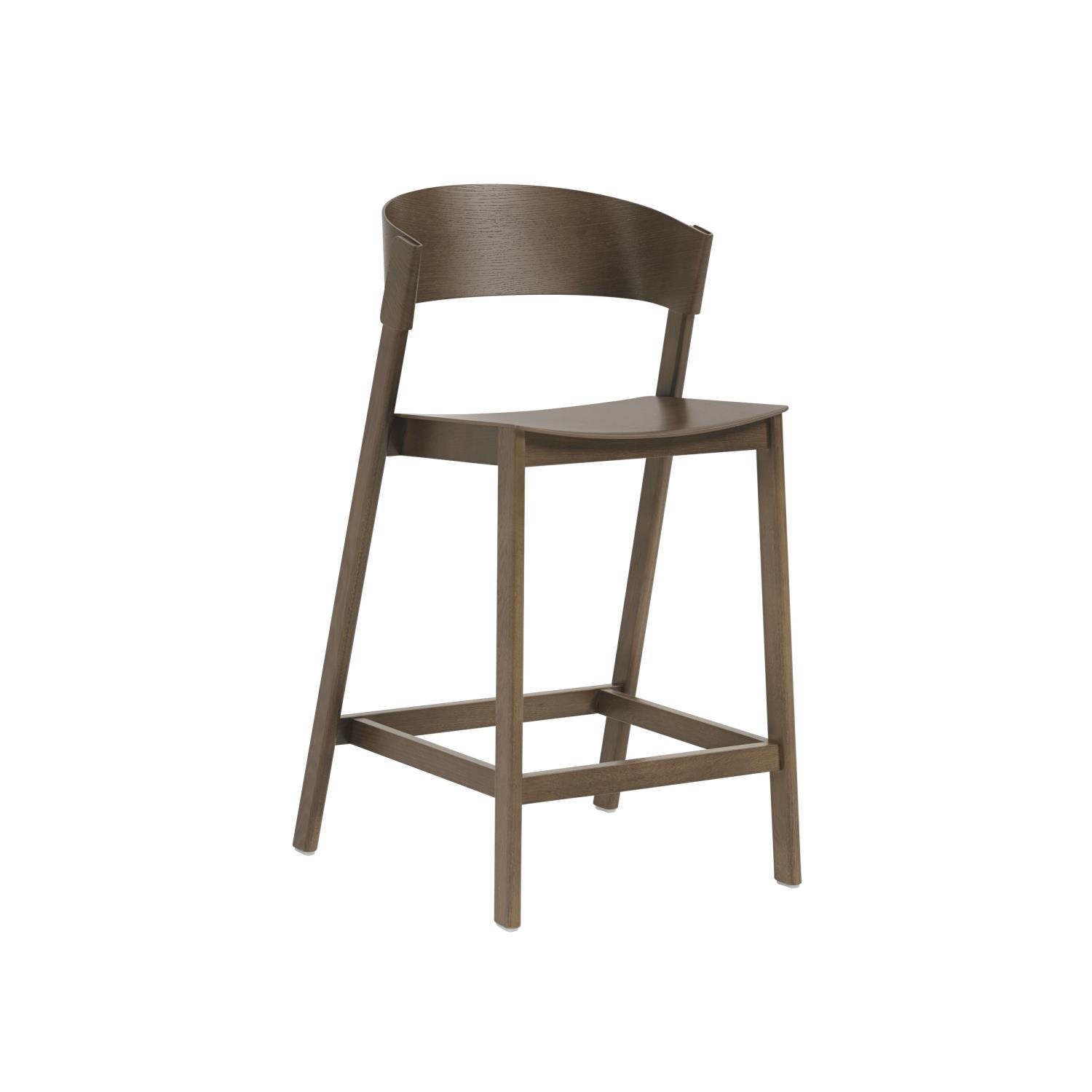 Muuto - Cover Counter Stool - Stained Dark Brown