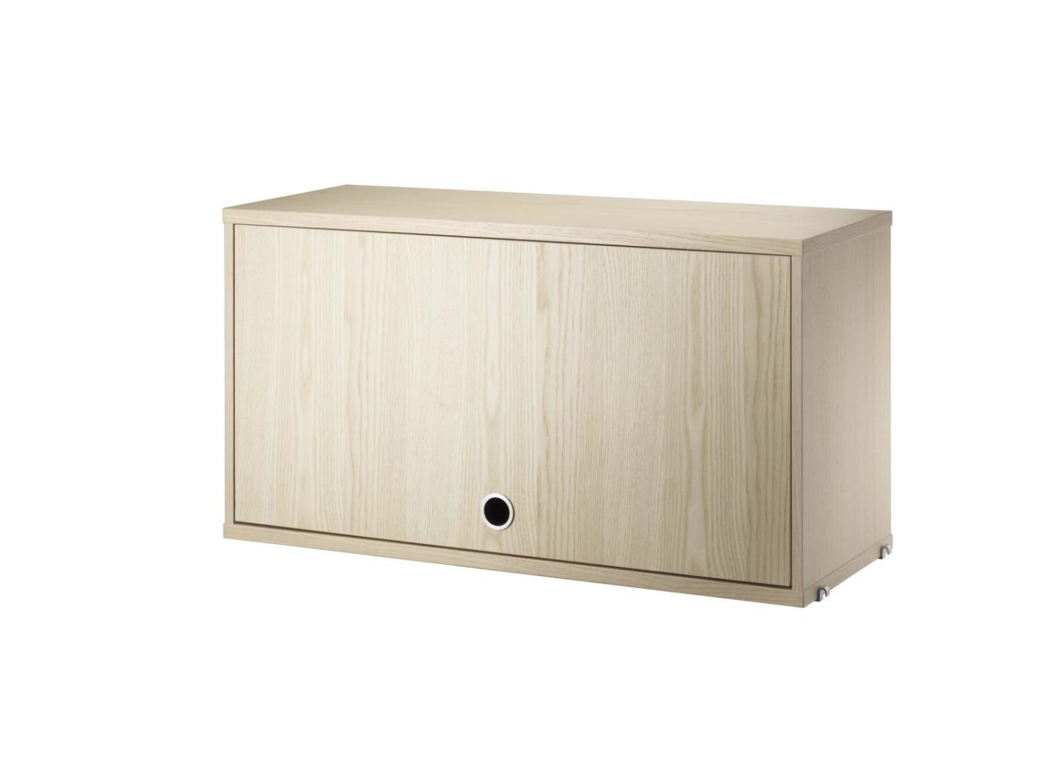 String - Cabinet with Flip Door w78 x d30 x h42 cm - Ash