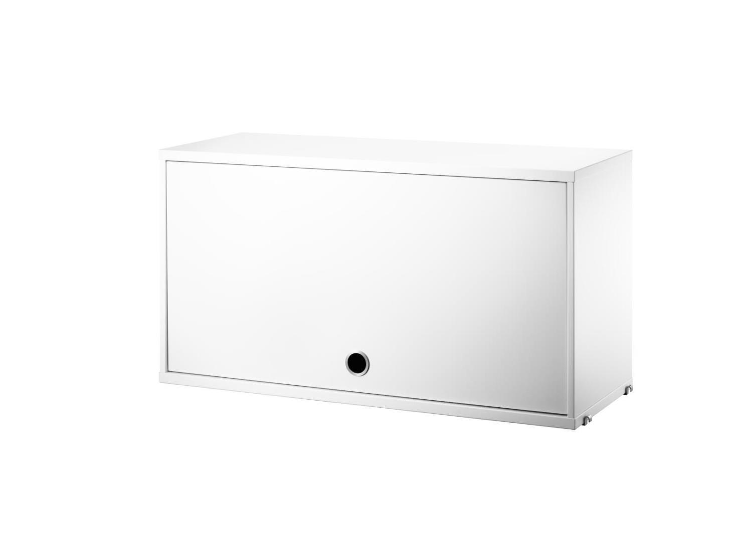 String - Cabinet with Flip Door w78 x d30 x h42 cm - White