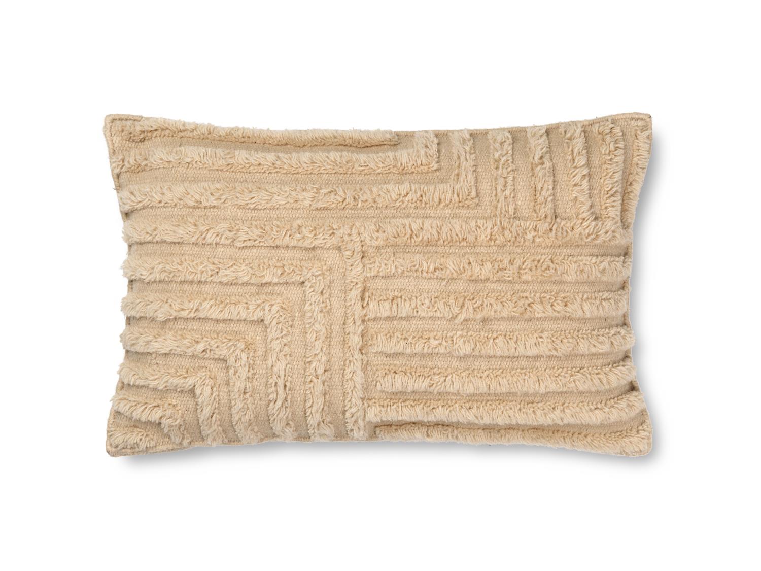 Ferm Living - Crease Wool Cushion - 40x60 - Light Sand