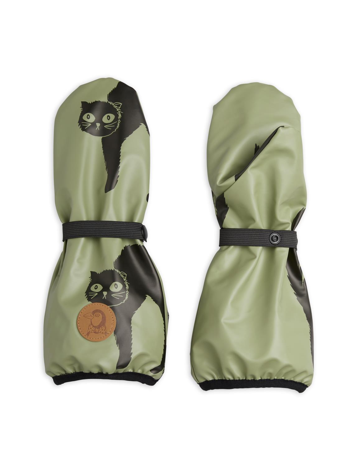 Mini Rodini - Catz Rain Gloves - Green