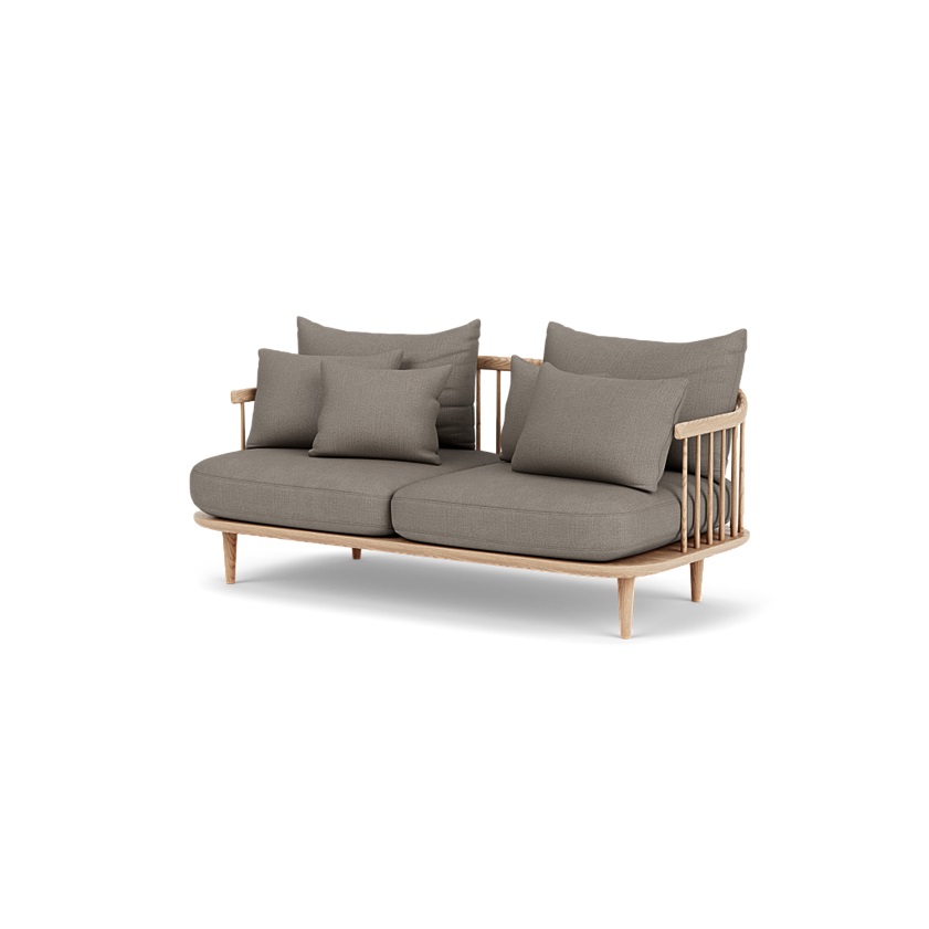 &Tradition - Fly Sofa SC2 - Hot Madison 094 and White Oiled Oak