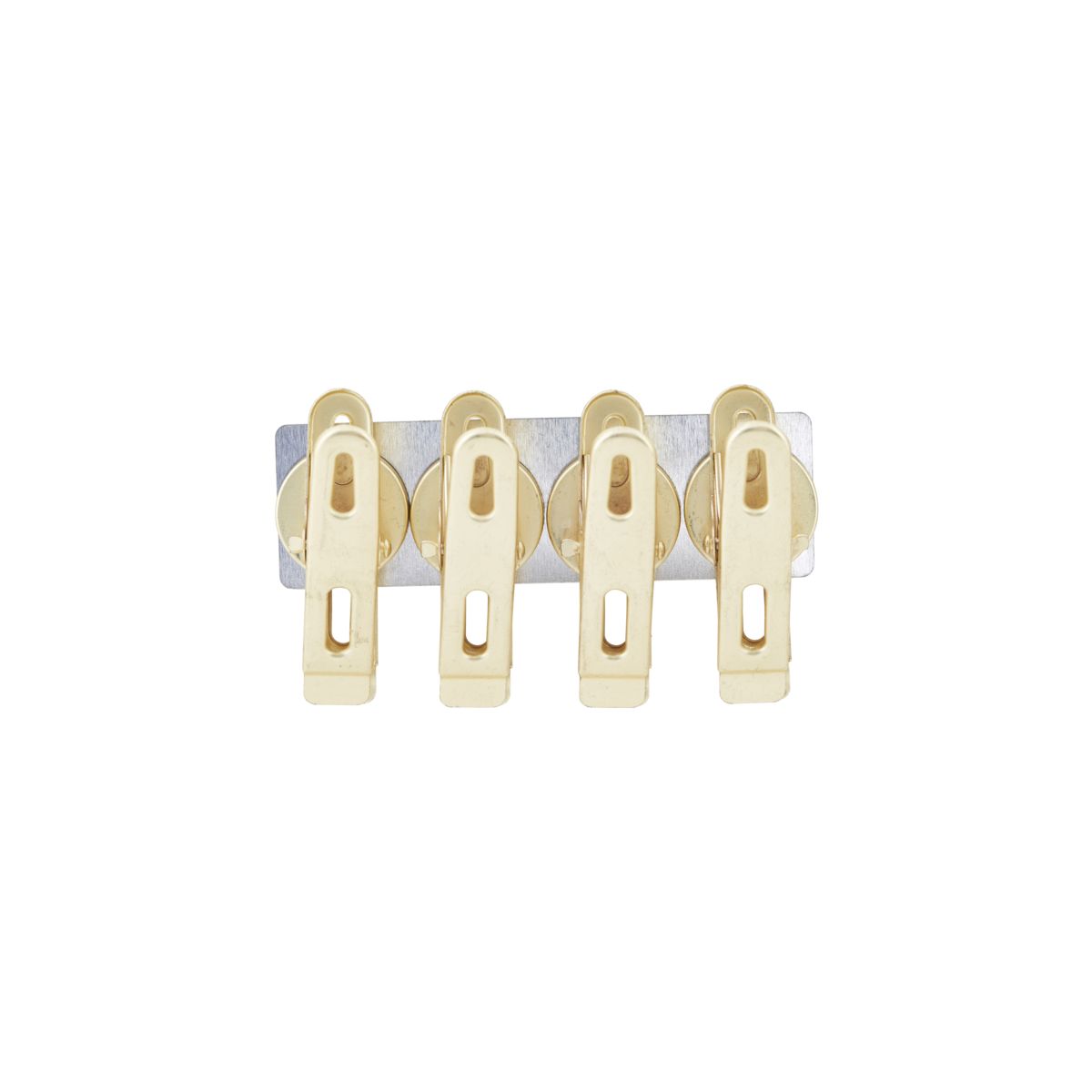 Monograph - Magnets - Clips - Brass - 4pk