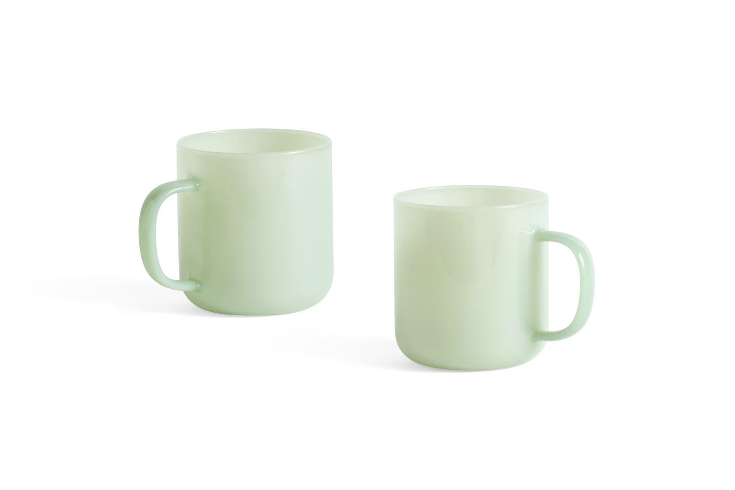 HAY - Borosilicate Mug - Set of 2 - Jade Light Green