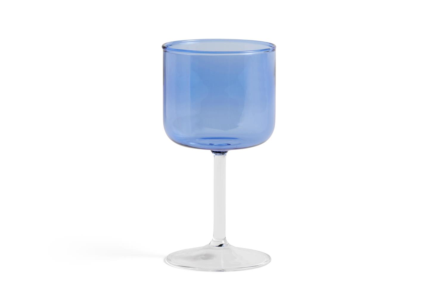 HAY - Tint Wine Glass - Set of 2 - Blue and Clear