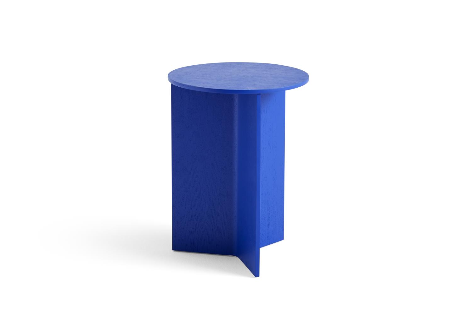 HAY - Slit Table Wood - High - Vivid Blue