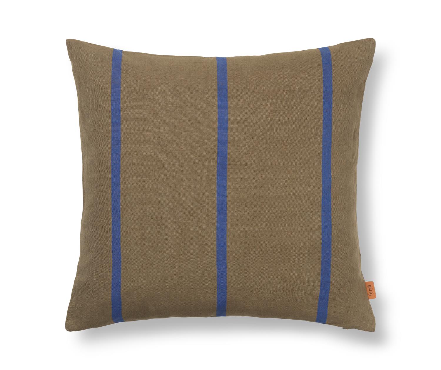Ferm Living - Grand Cushion - Olive and Bright Blue
