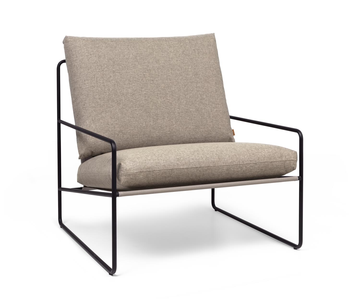 Ferm Living - Desert 1-seater - Black and Dark Sand