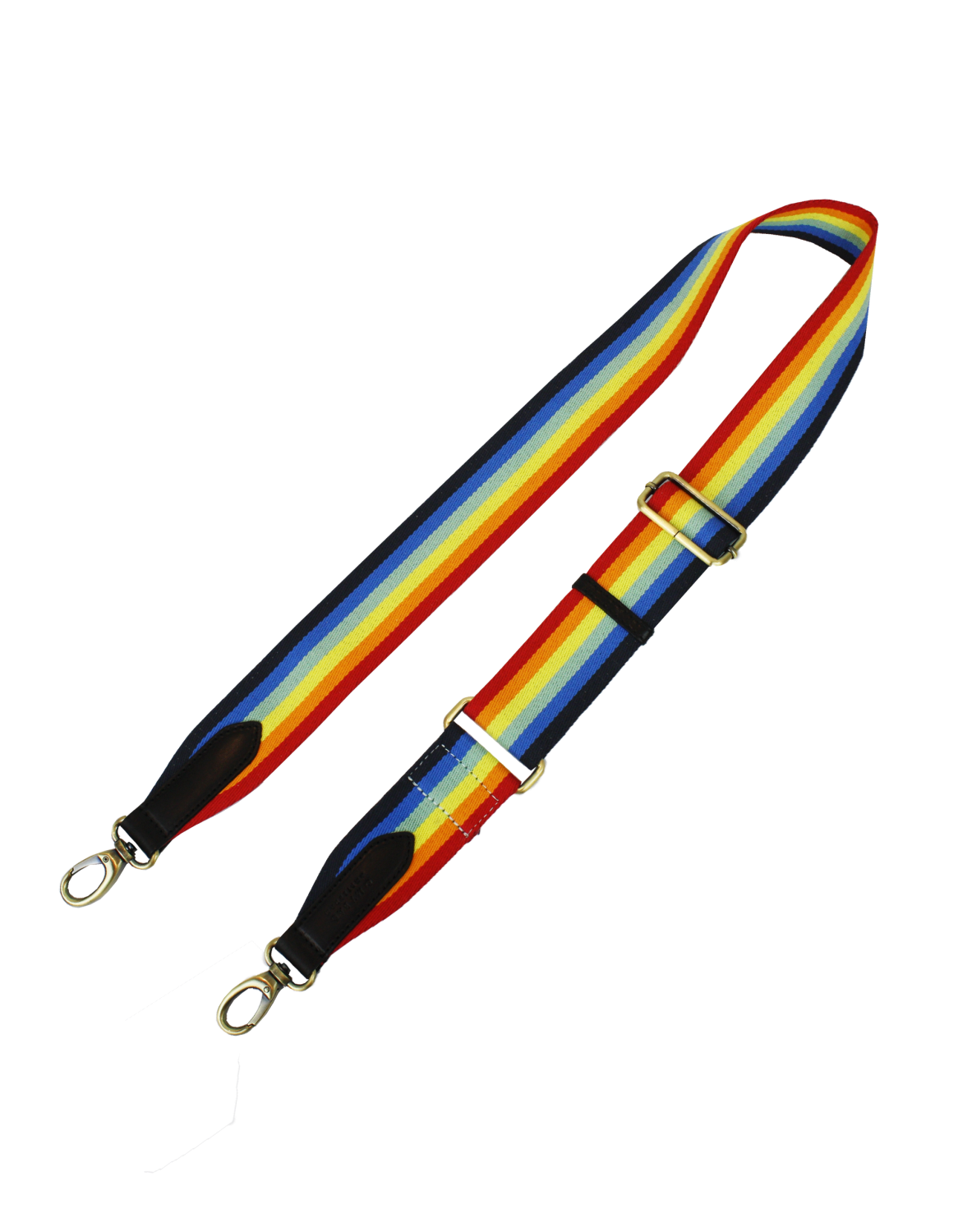 O My Bag - Webbing Strap Rainbow Black