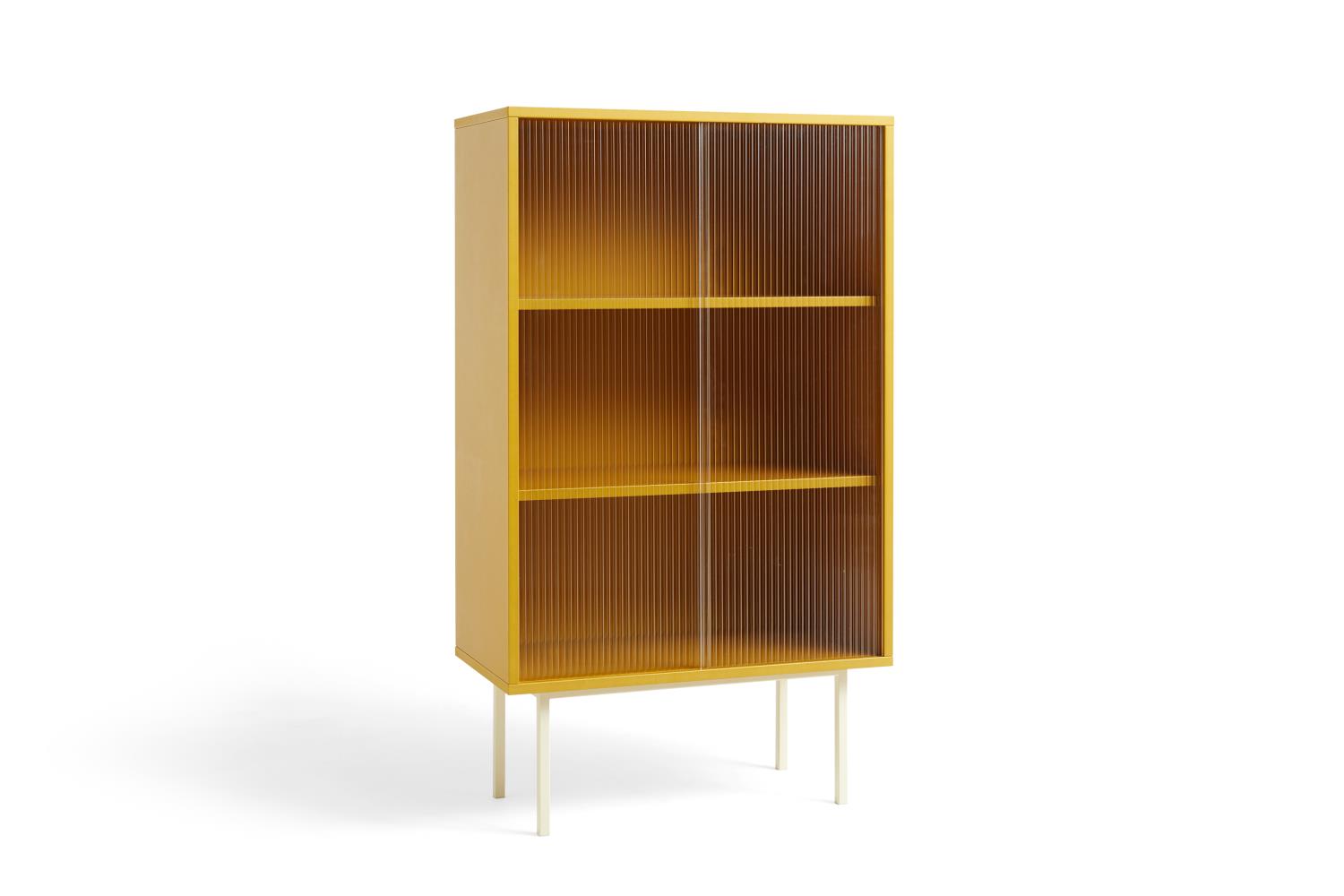 HAY - Colour Cabinet - Tall - Floor with Glass Doors - Yellow