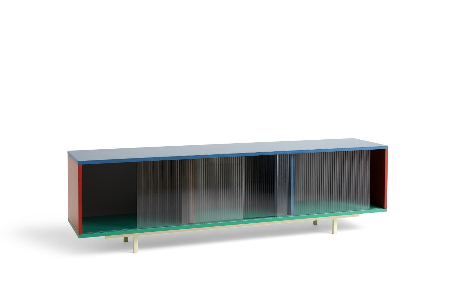 HAY - Colour Cabinet - L - Floor with Glass Doors - Multi