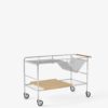 &Tradition - Alima Trolley NDS1 - Chrome and Lacquered Oak
