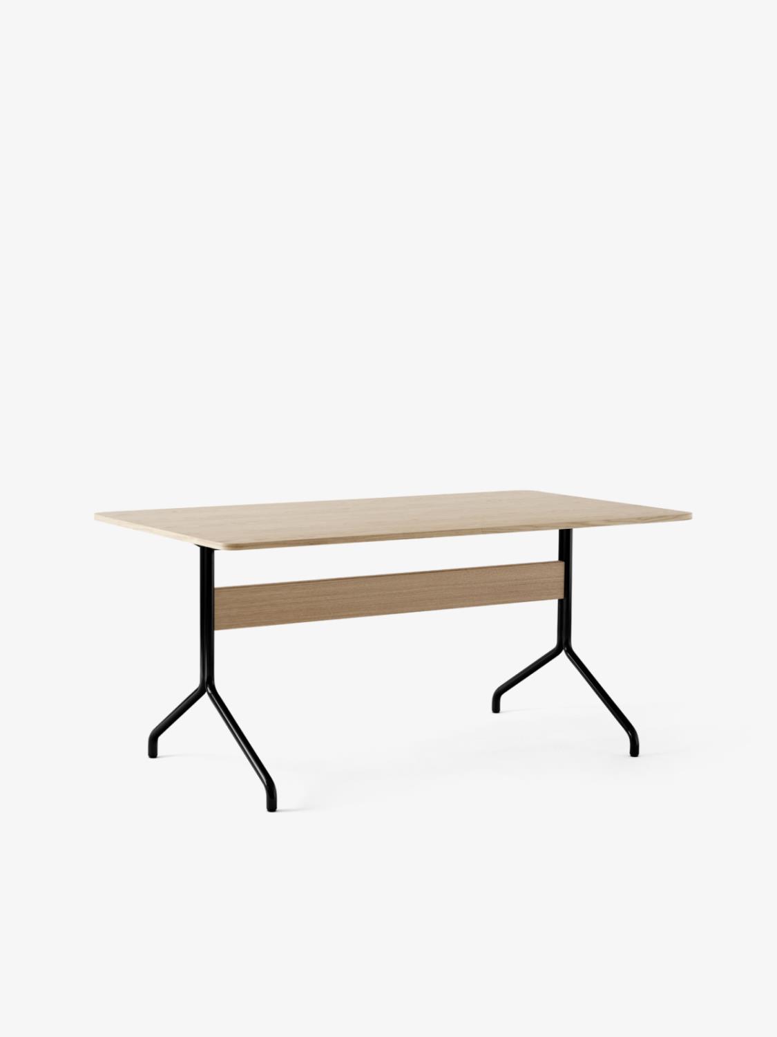 &Tradition - Pavilion Dining Table AV18 - Clear Laquered Oak and Black Frame - 160x90 cm