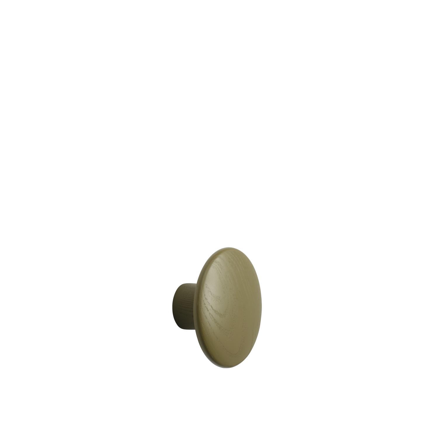 Muuto - The Dots Wood Hooks - Brown Green - Small